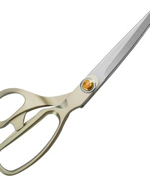 9.5 Inch Sewing Scissors,Heavy Duty Tailor Scissors Shears Ultra Sharp Fabric Scissor Comfort Grip Household Scissor for Cutting Fabric, Leather Raw Materials（Silver）