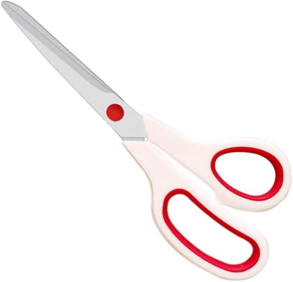 Fabric Scissors, Aksiko 8 inches Office Scissors, 2.0mm Thick Blade Shears All Purpose Scissors for Office Sewing Fabric Home Craft Use