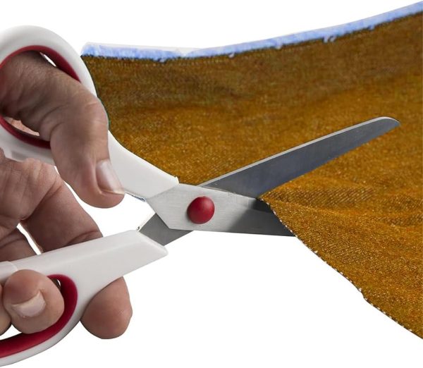 Fabric Scissors, Aksiko 8 inches Office Scissors, 2.0mm Thick Blade Shears All Purpose Scissors for Office Sewing Fabric Home Craft Use - Image 6