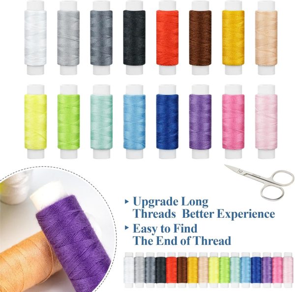 OKOMER Sewing Kit, Sewing Kit for Adults, Needle and Thread Kit, Travel Sewing Supplies, Small Mini, Basic, Beginner, Contains Sewing Needles, Sewing Thread etc(M) - Image 3