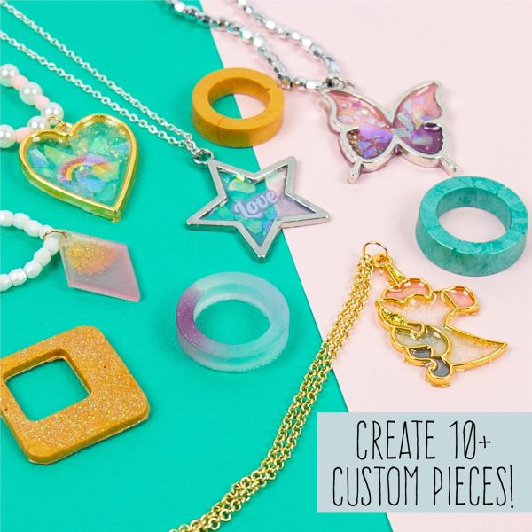 STMT D.I.Y. Resin Jewelry Studio, All-in-One Resin Jewelry Making Kit with Molds, Fun DIY Kit to Make Your Own Necklaces, Bracelets & More, Great Gift for Teen Girls 14+ - Image 3