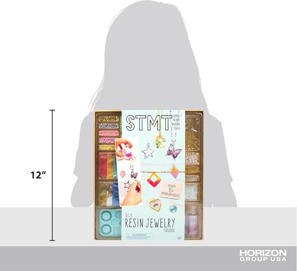 STMT D.I.Y. Resin Jewelry Studio, All-in-One Resin Jewelry Making Kit with Molds, Fun DIY Kit to Make Your Own Necklaces, Bracelets & More, Great Gift for Teen Girls 14+ - Image 7