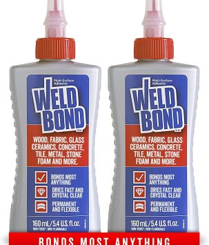 Wood Glue for Furniture Heavy Duty, Wood Glue for Woodworking, Bonds Most Anything including Glass Crafts Ceramic Tile Mosaic Stones Pottery Jewelry & More. Non-Toxic PVA 5.4 oz / 160ml