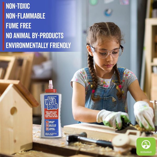 Wood Glue for Furniture Heavy Duty, Wood Glue for Woodworking, Bonds Most Anything including Glass Crafts Ceramic Tile Mosaic Stones Pottery Jewelry & More. Non-Toxic PVA 5.4 oz / 160ml - Image 6